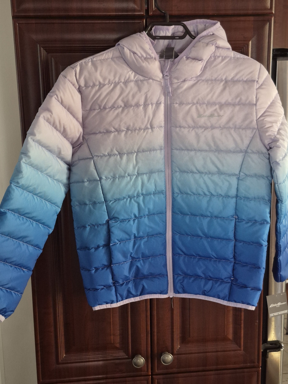 Eddie Bauer Kids Ombre Puffer Jacket in Lavender and Blue